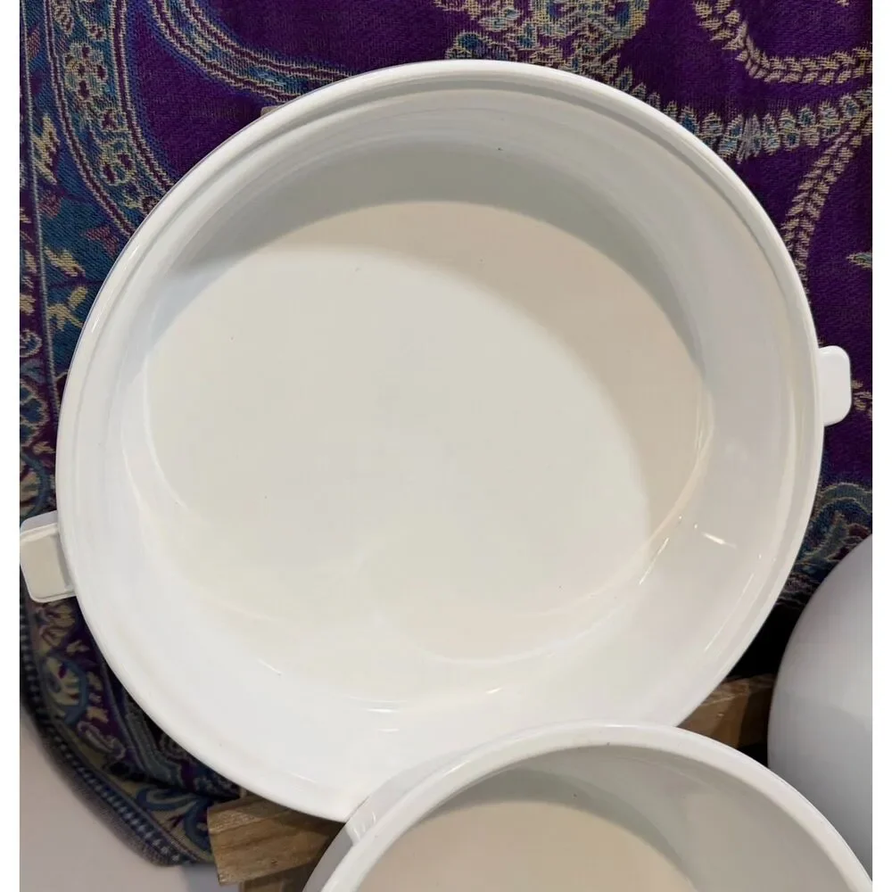3 Piece Stunning Vintage Princess House Nouveau 3 Pc Heavy French Cookware Set